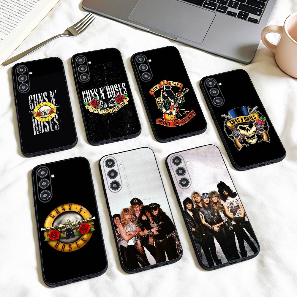 BAND G-Guns N' Roses Phone Case For Samsung Galaxy A73,A72,A71,A70,A53,A52,A51,Others Soft Black Shell