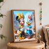 Disney Minnie Daisy Coffee Oil Paint Hand Painting Kit Decoration Classic Style Home Decor Art Craft Wall Hanging DIY Painting Gift