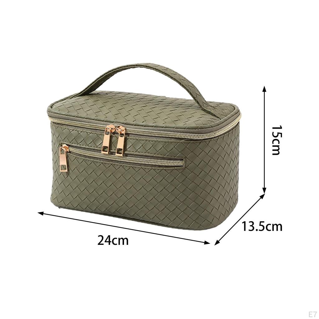 Cosmetic Bag Toiletry with Handle Portable Stylish Travel Cosmetics Storage Make Up