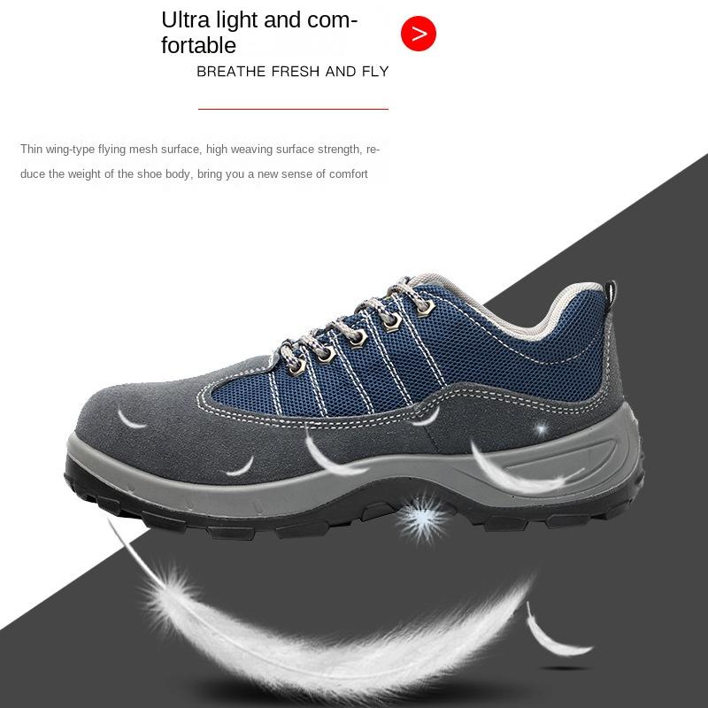 Labor Insurance Shoes Anti-smash, Stab-proof, Oil-resistant Acid and Alkali Work Shoes for Men