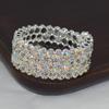 Squisito Bracciale da Sposa con Strass Esagerati per Esibizione sul Palco
