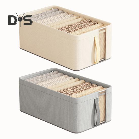 Kleiderschrank-Kleideraufbewahrungsbox, große Kapazität, atmungsaktives Netzgewebe, strapazierfähiger Klapprahmen, Aufbewahrungskorb, Hosen-Organizer