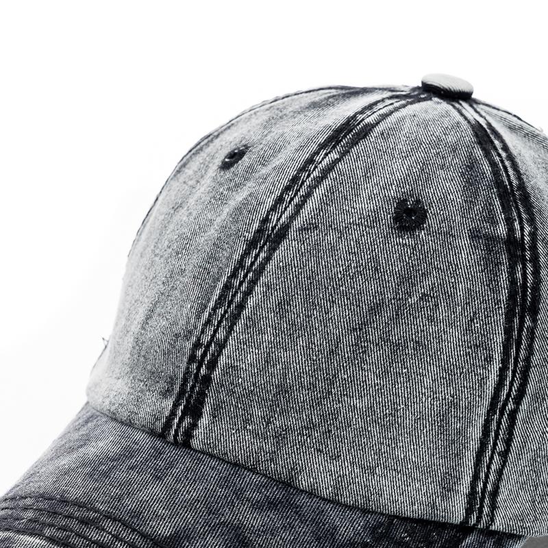 Casquette de Baseball unisexe en coton délavé, de haute qualité, en Denim uni, ajustable, décontractée, pour l'extérieur, Streetwear, à la mode, nouvelle collection