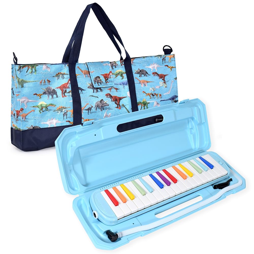 COLORFUL CANDY STYLE Music Melodica with and Main Perfect for Dinosaur World Rainbow NN301130 Set Case, Instrument, Unit, Boys, & Colors,
