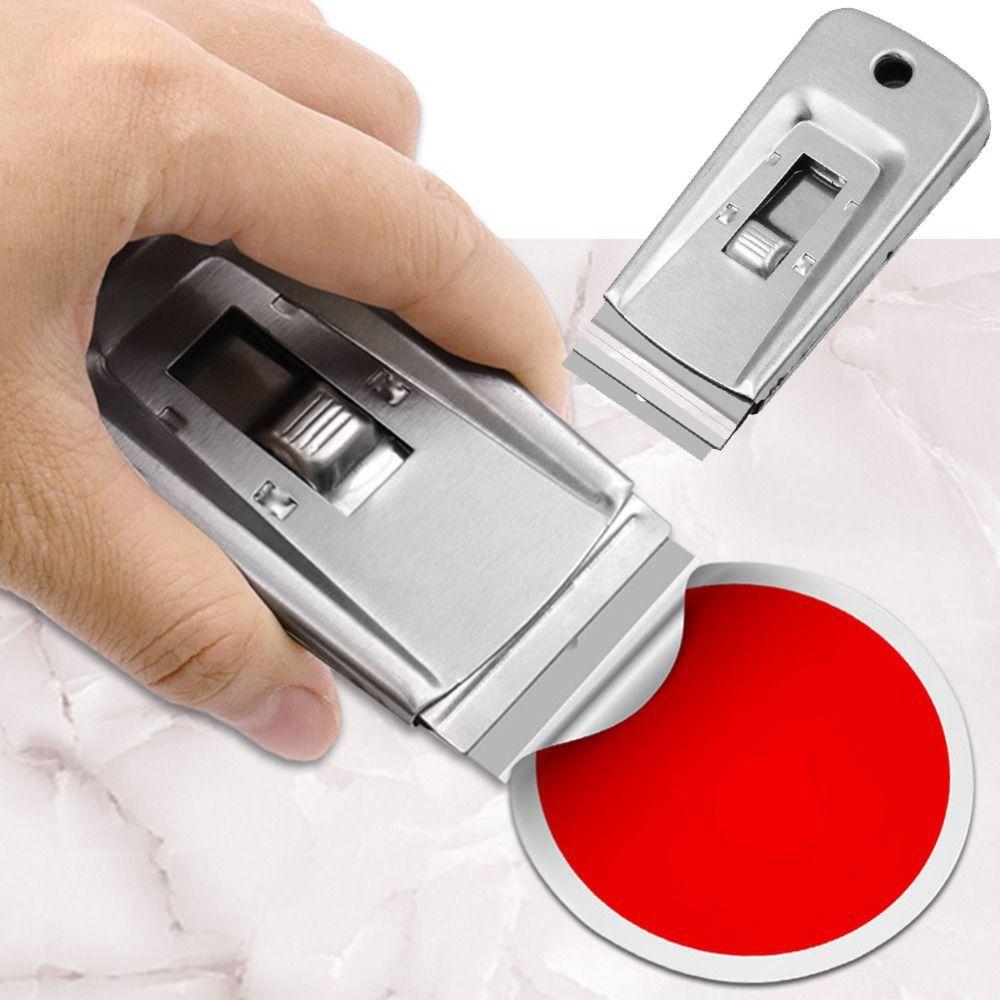 Single Edge Squeegee Stainless Steel Razor Scraper Multi-Purpose Scraper  Car Wrap Film