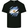 Torn Argentina Flag Argentinian Day Football Unisexs Light Cotton Tshirt