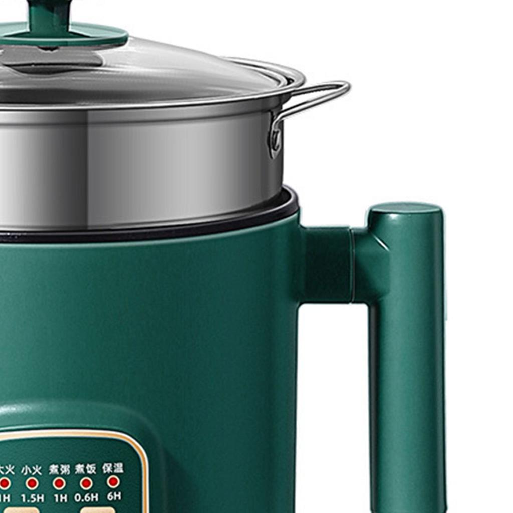 Electric Hot Pot 1.8L Mini Multifunction Electric Noodle Cooker with Handle for Home Dorm Office