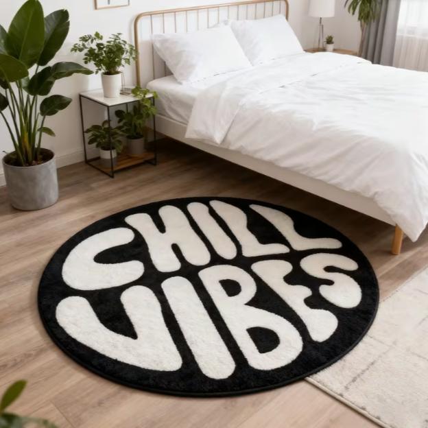 Football Circular Anti Slip Bathroom Floor Mat Creative Art Carpet Decorating Carpets in Living Rooms Bedrooms Dining Entrances