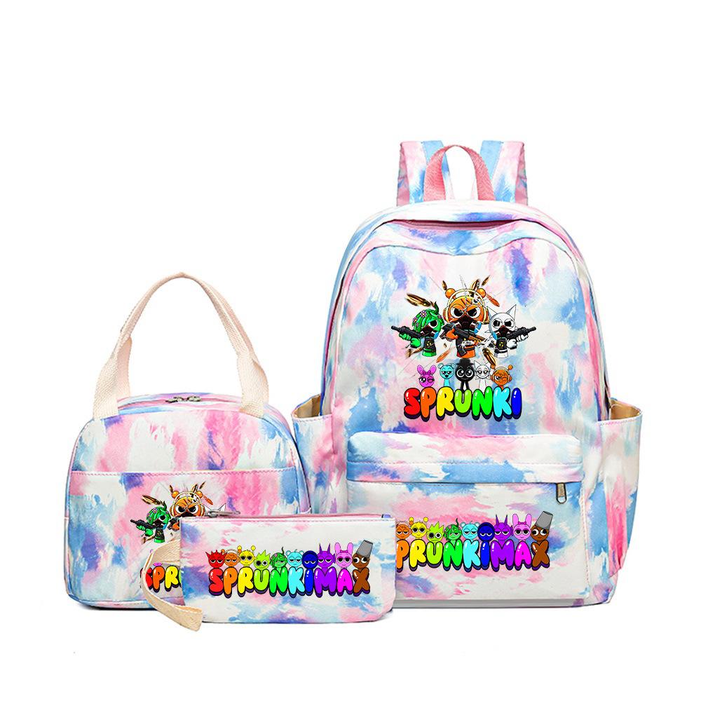 Rhythm Box Student School Bag Children's Backpack Backpack Three-piece Set