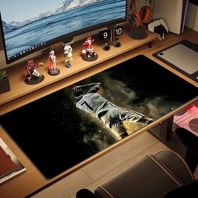 CR7 Mouse Pad, Large Gaming Desk Mat, Non-slip XXL Mousepad for Laptop & Tablet, Mini PC Playmat with Stitched Edges