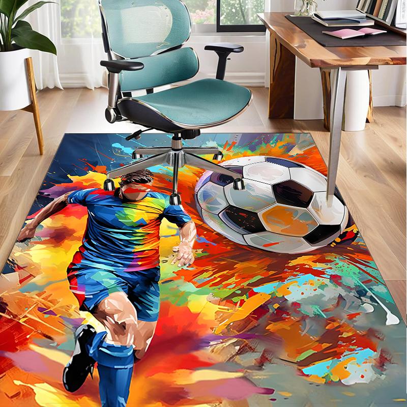 Baseball Feuerkraft Büro Teppich Stuhlmatte, Spielteppich, Geeignet für Eingang, Schlafzimmer, Wohnzimmer, Schreibtisch, Weihnachtsgeschenk
