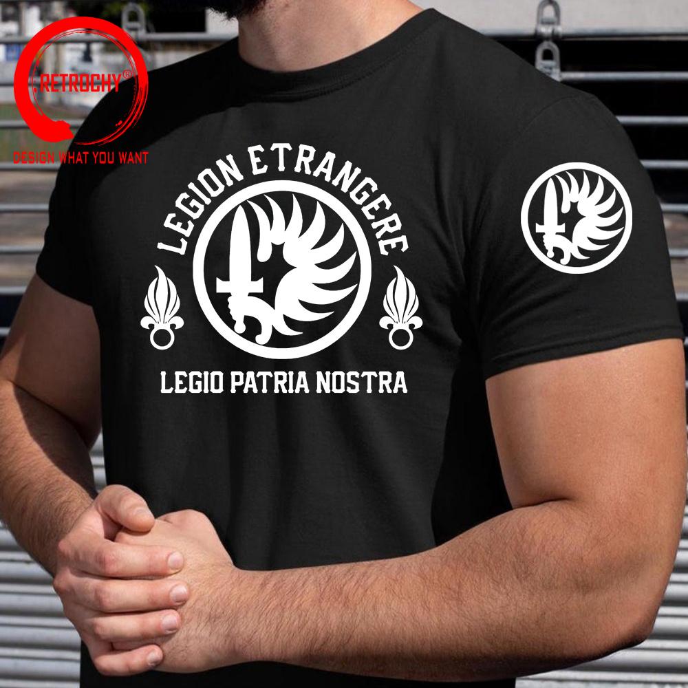 Funny Legion Etrangere TShirt Army Green T Shirts Unisex French Foreign Legion TShirts Legio Patria Nostra France Elite Tee Shirt