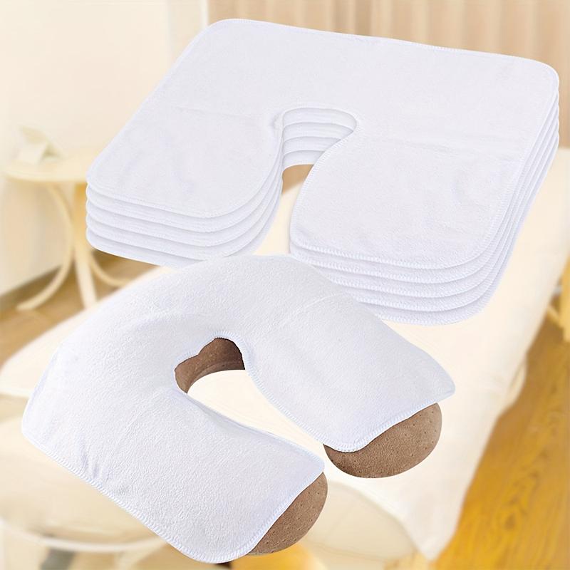 1PC Massage Table Face Cushion Professional Facial Massage Pillow Breathable Facial Hole Towel Premium Towel Material 35x28cm