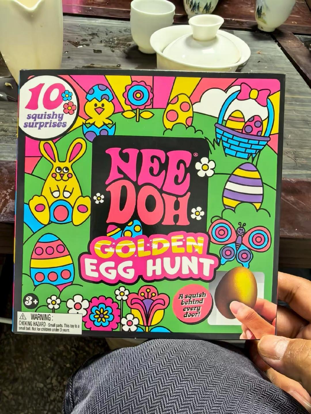 

Nee-Doh Golden Egg Treasure Hunt Needoh Fidgeting Toys Counter-Stress Tactile Press Surprises Toy Gifts For Kids Adults