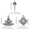 3 Styles Vintage Masonic Emblem Sword Shaped Brooches Sun Lion Head Design Freemason Emblem Pins Mason Badge