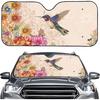 Talayituse Funny Family Dogs Print Windshield Sunshade for Car SUV Truck Foldable Uv Ray Reflector Front Window Sun Shade Visor Shield Cover