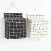Plaid Sundries Storage Pouches Wall Mounted Bedside Organizer Wall Hanging Bag  Bed Side