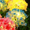 Hydrangea LED Solar Stake Lights - Waterproof Outdoor Garden Decoration