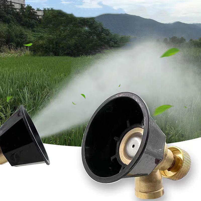 Copper High Pressure Pesticide Sprayer Nozzle Watering Adjustable Irrigation Air Vortex Nozzle Gardening Pest Control
