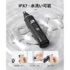 XOOMRSCP USB Rechargeable Nose Hair Trimmer with LCD Screen and Replacement Blades (Black)
