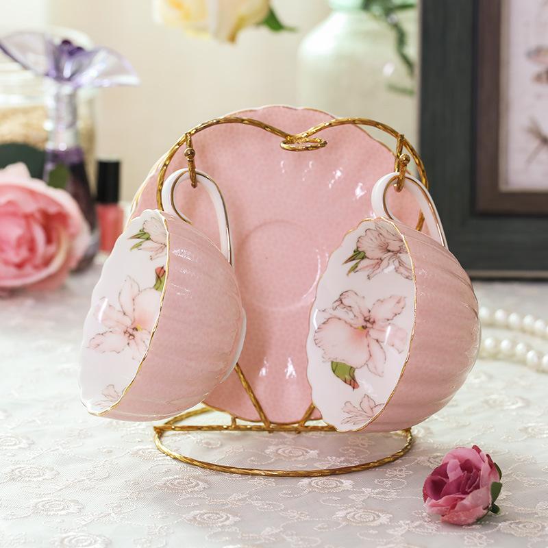 European Style Coffee Cup Set Household Flower Tea Cup