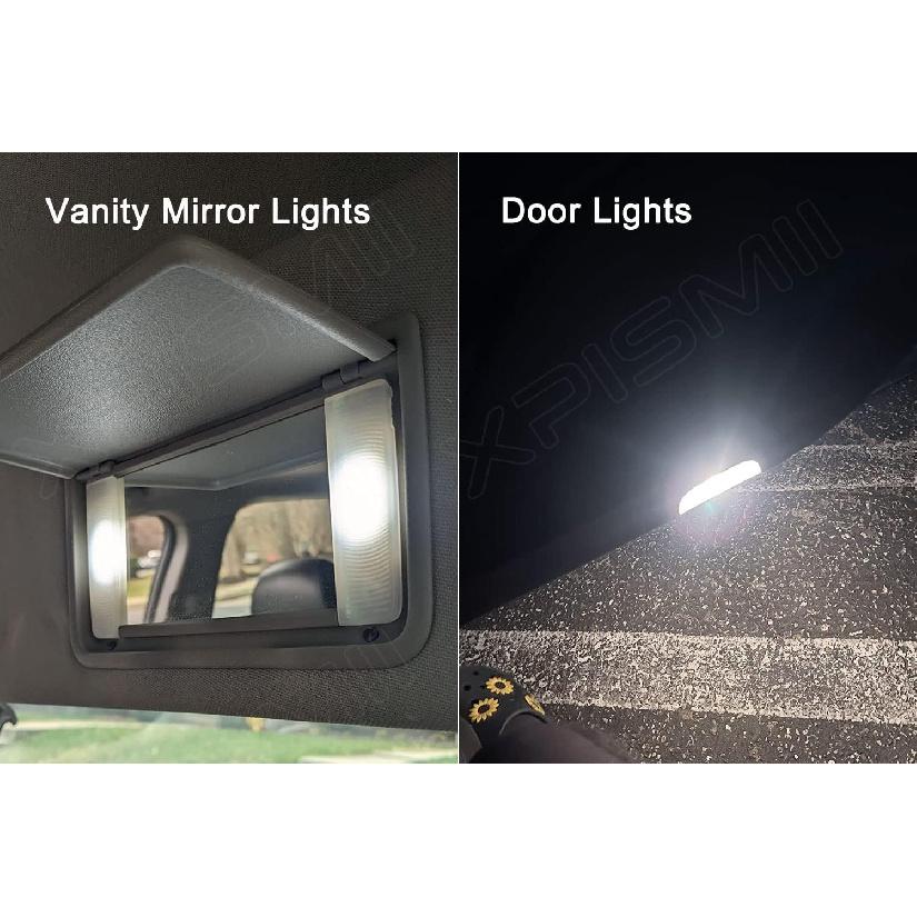 12 Piece 6000K White Accord Interior LED Light Kit Package Replacement for Honda Accord 2003 2004 2005 2006 2007 2008 2009 2010 2011 2012, with