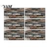 Home Interior Wall Makeover 6Pcs Vintage Faux Stone Self?Adhesive Tiles, Waterproof Oil?Proof Backsplash Kitchen Tiles Sticker, Peel & Stick