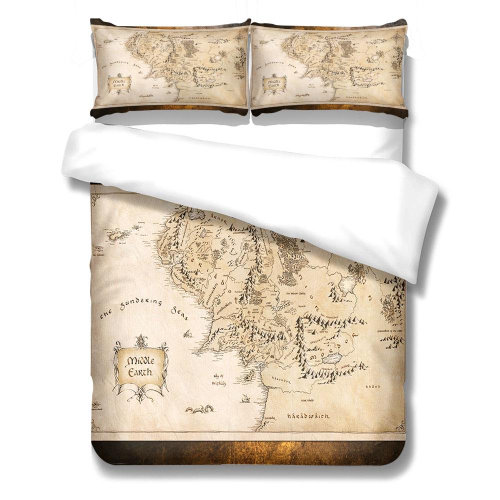 School Plan Duvet Cover Set UK Single Double Queen US Twin Full King Size Pkm Bed Linen Set