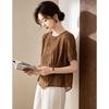 D.F.DEAR Women's Asymmetrical Hem Blouse