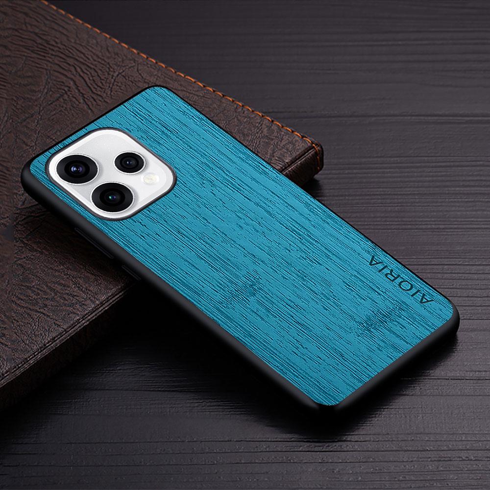 

Case for Oppo Reno 15 14 14F Pro Max reno15F Straight Wood Grain PU Leather phone cover funda for OPPO Reno 15 Pro Max case capa OPPO Reno15 F ціан