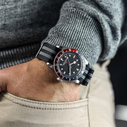 WatchGecko Ridge Military Nylon Watch Band - Stylish and Durable Bond - 20mm