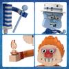 Neujahr Weihnachtsmann Filmpuppe Modell Bausteine Schnee-Miser und Hitze-Miser Lied Aktivitätsfigur Stein Spielzeug Weihnachtsgeschenk