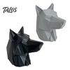 Wolf Car Decor 3D Printed Trailer Hitch Decoration, Howling Head Ornament Truck Pendant for SUV Rear Bumper, Matte Finish Outdoor Vehicle Gift Animal