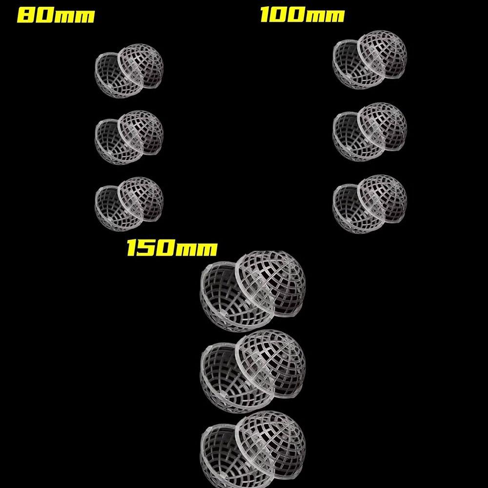 5Pcs Reusable Empty Porous Suspension Ball Plastic Biological Floating Cage Indoor Outdoor