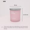 470g "Pink Ocean" Scented Candle – Large Colored Glass Jar with Steel Lid for Sweet Marine Ambiance