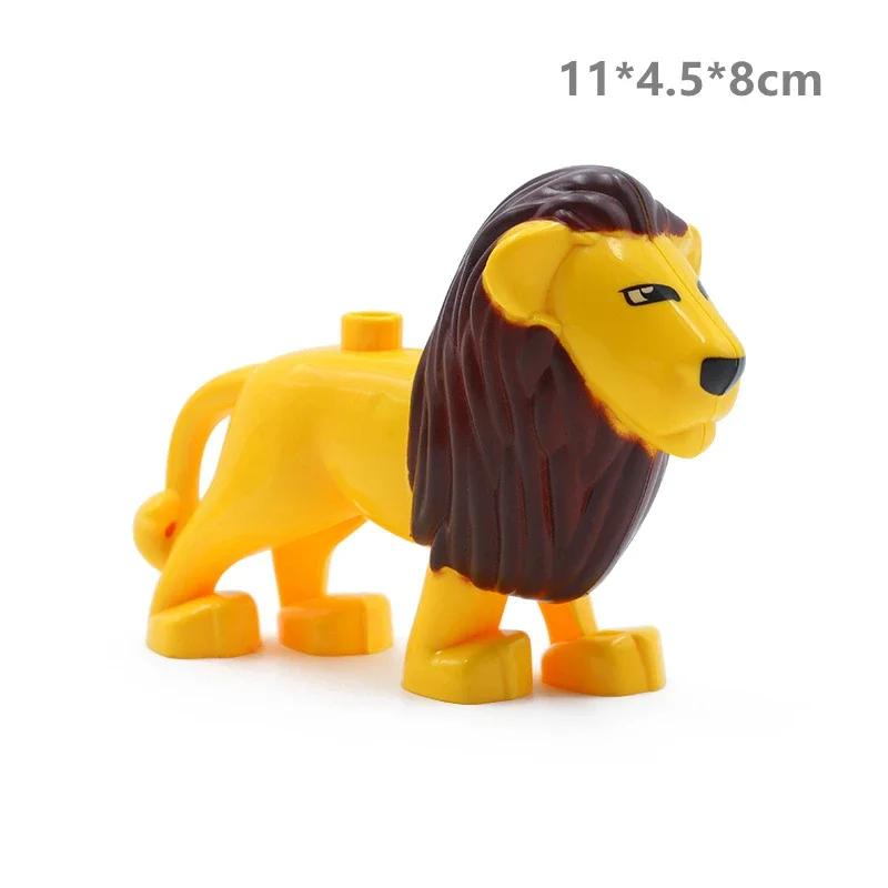 Big Size Building Blocks Forest Animals Lion Deer Panda Beast Enlightenment Toys Compatible Large Blocks Children Kids Gifts
