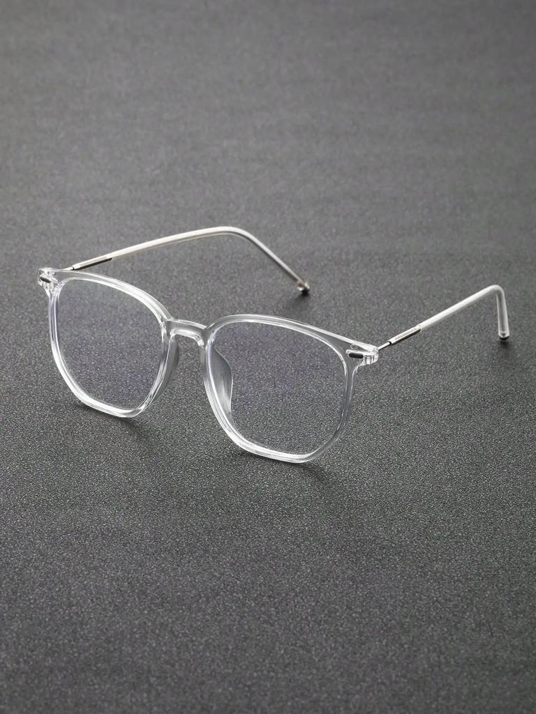 1PC Fashion Square Plastic Frame Anti-Blue Light Clear Glasses For Daily Office Reading Life Eye Protection Accessories.