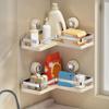 Triangular Corner Storage Shelf Stainless Steels Shower Shampoo Rack Toiletries Organizer  Corner