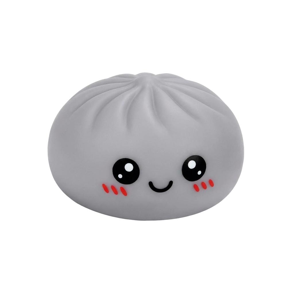 Creative Bun Shaped Squeeze Toy Stress Relief Novelty Squishy Toy for Office Home Desk Decor and Hand Exercise Use