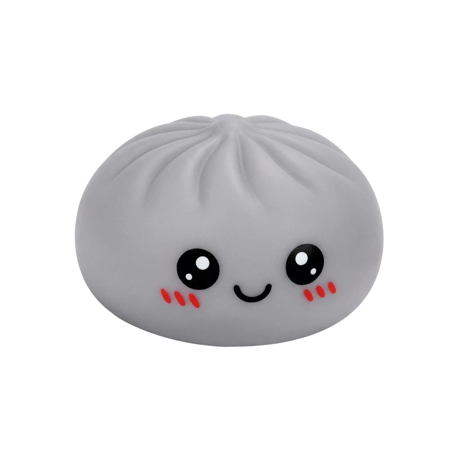 

Creative Bun Shaped Squeeze Toy Stress Relief Novelty Squishy Toy for Office Home Desk Decor and Hand Exercise Use One Size