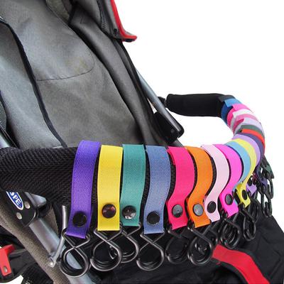 3 Stücke Kunststoff Kinderwagen Getränkehalter Kinderwagen 2 Haken Nylonband Tragbares Kinderwagen Zubehör