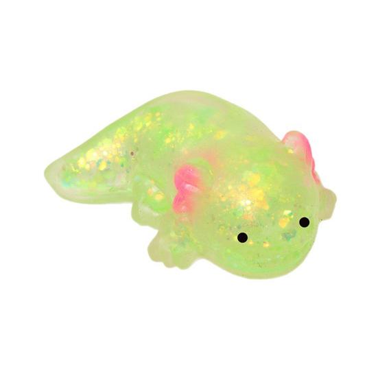 Мини Блестящая Саламандра Игрушка-Сквиш для Снятия Стресса Лежащая Саламандра Сенсорная Игрушка Декомпрессионная Прозрачная