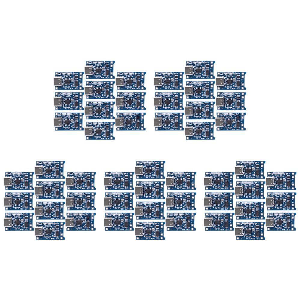 30-100pcs TP4056 Lithium Battery Charger Module 1A Portable Battery Charger Panel Type C 4.5V-5V for Lithium Batteries