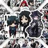 50Pcs Black Butler Anime Stickers Cartoon Decals For Diy Laptop Fridge Phone Skateboard Car - Waterproof Kids Toys