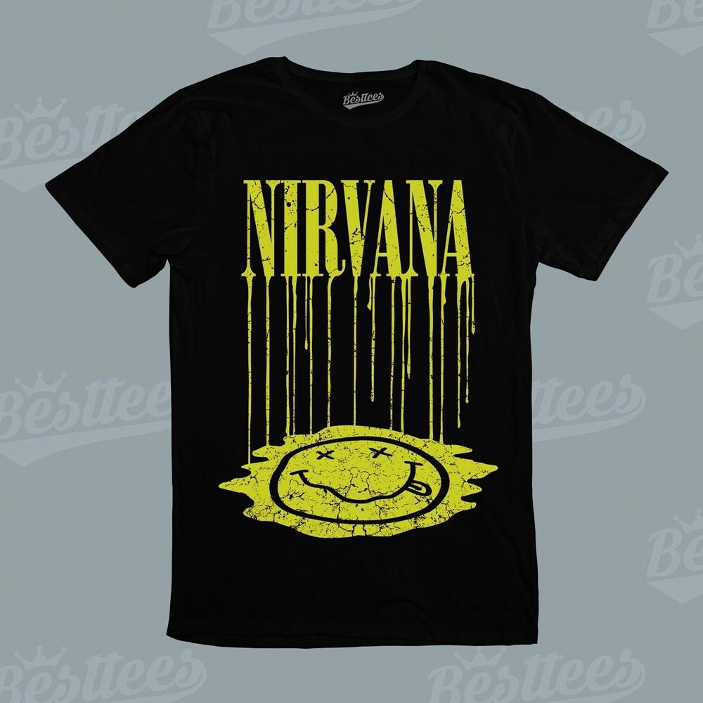 УНИСЕКС Nirvana Классическая Ретро Курт Хэви-метал Рок-н-ролл Музыкальная группа Футболка Унисекс Футболка S
