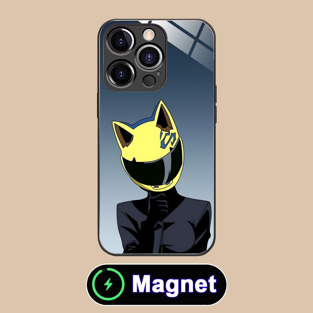 Anime Durarara Phone Case for iPhone 17 16 15 14 13 12 11 Air Pro Max Plus Mini Glass MagSafe Cover