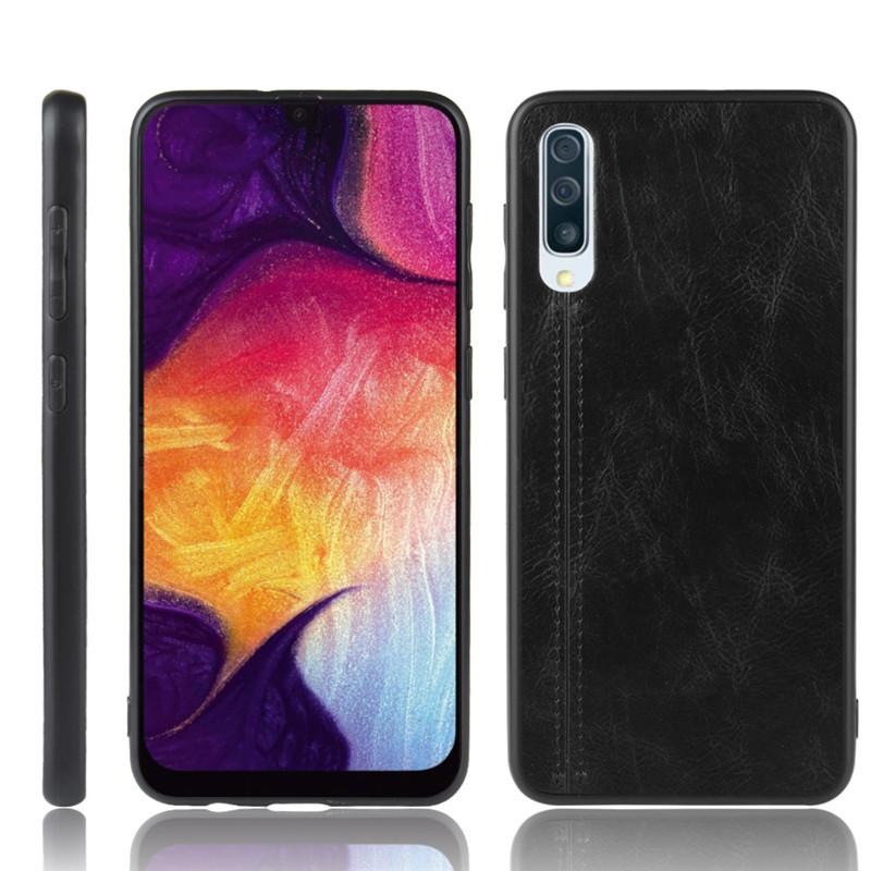 Suitable for Samsung A50 phone case, Galaxy S21 phone protective cover, a30S calf pattern stitching, A10s/a81