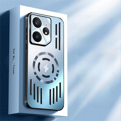 Kovový Odvod Tepla Nárazuvzdorný Magnetický Kryt Pro Realme Neo7 Neo 7 Magsafe Hliníková Slitina Tvrdý Kryt Nárazník Skořepina