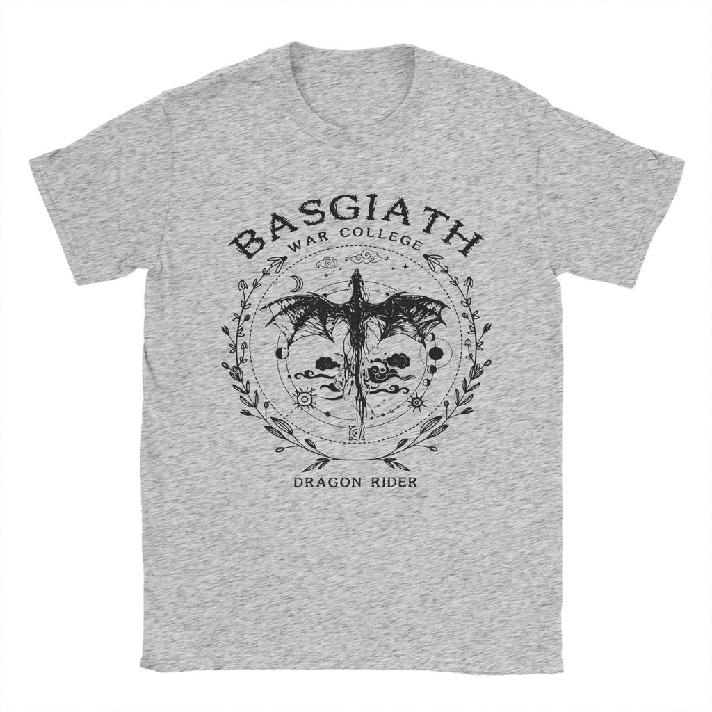 Fourth Wing Dragon Rider Basgiath War College T Shirt Dragon Rider SMUT Cotton Tops Awesome Crewneck Tee Shirt 4XL 5XL T-Shirt