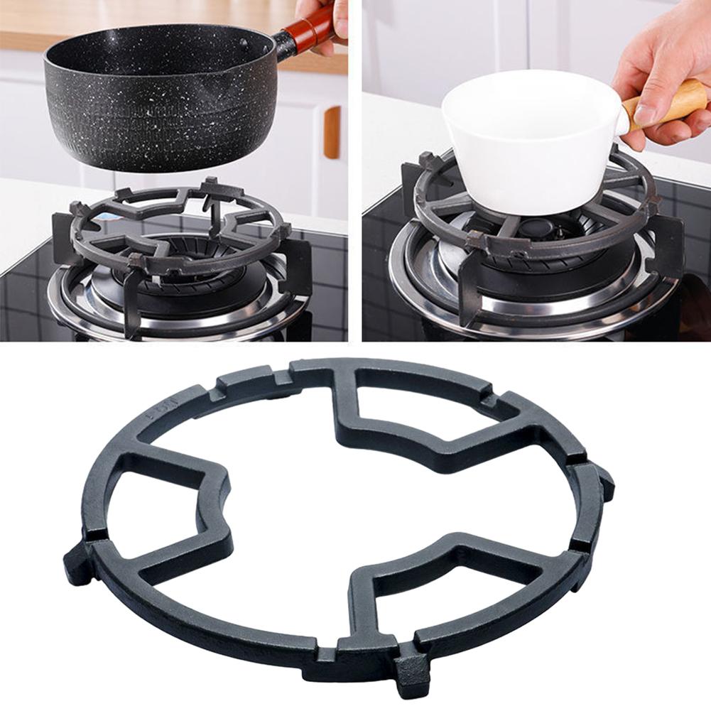 Milk Pot Holder Non Slip Cast Iron Wok Support Ring with Box Gas Stove Accessories for 4 Claw 5 Claw Gas Stove Burner Cooker Hob